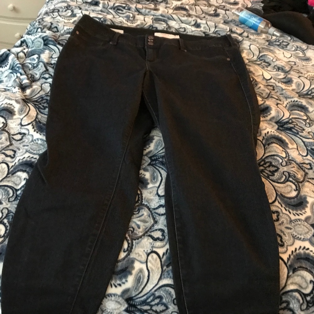 Torrid dark blue jeggings  short